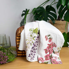 Load image into Gallery viewer, Set of 2 Bougainvillea &amp; Wisteria  Kitchen Towels
