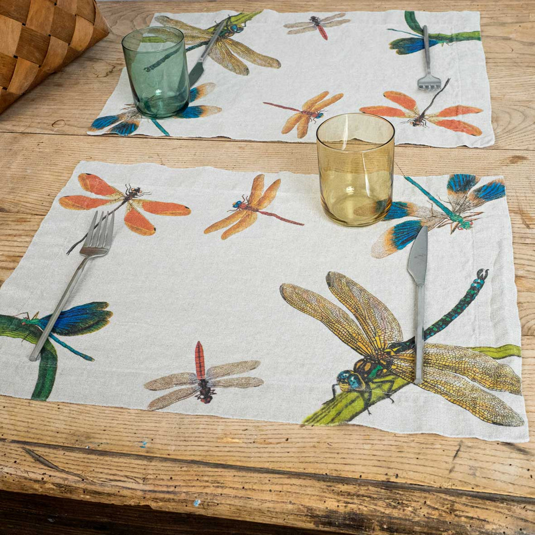 Set of 2 Placemats LAKESIDE DRAGONFLIES