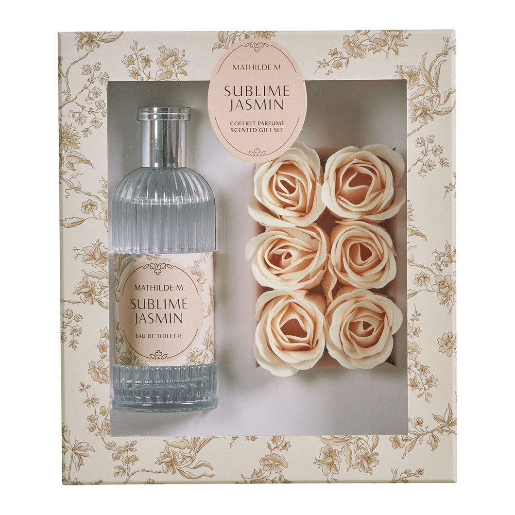 Eau de toilette 100 ml et savon parfumé roses - Sublime Jasmin