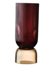 Load image into Gallery viewer, Glass Vase Purple Amber
